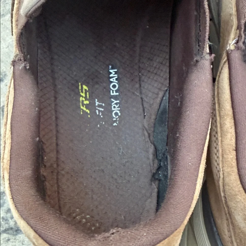 Skechers Men’s Tan Suede Slip-On Casual Loafers